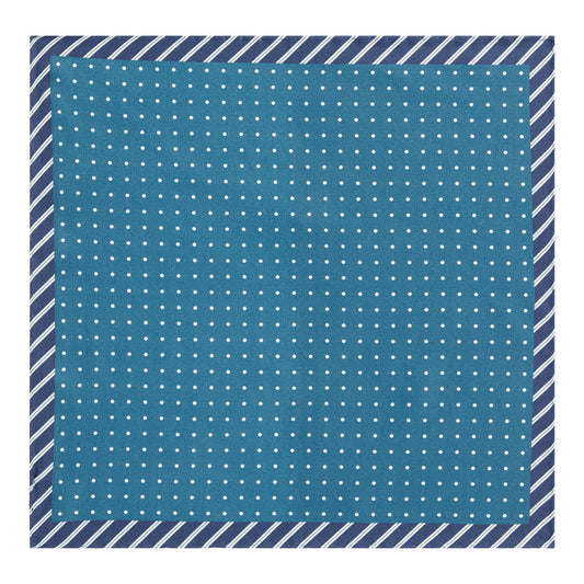 Men T-Pocket sq. cm33x33 Neckwear - Turquoise/Aqua