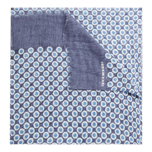 Men Scarf cm 160x42 Neckwear - Open Blue