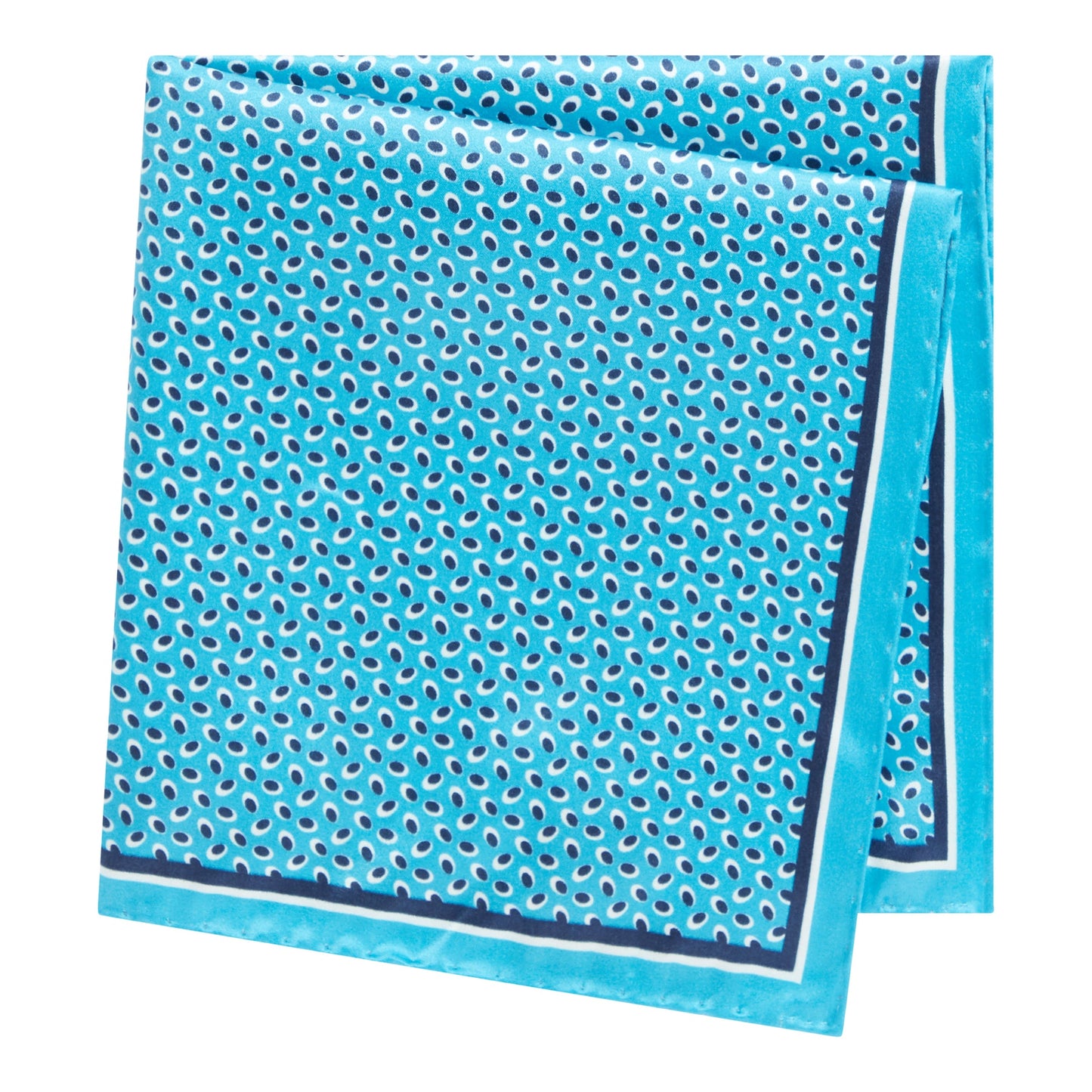 Men P.sq. cm33x33 rolled Neckwear - Light/Pastel Blue
