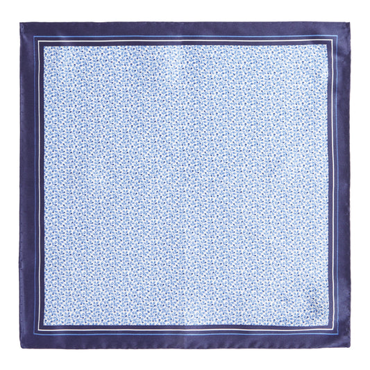 Men P.sq. cm33x33 rolled Neckwear - Open Blue