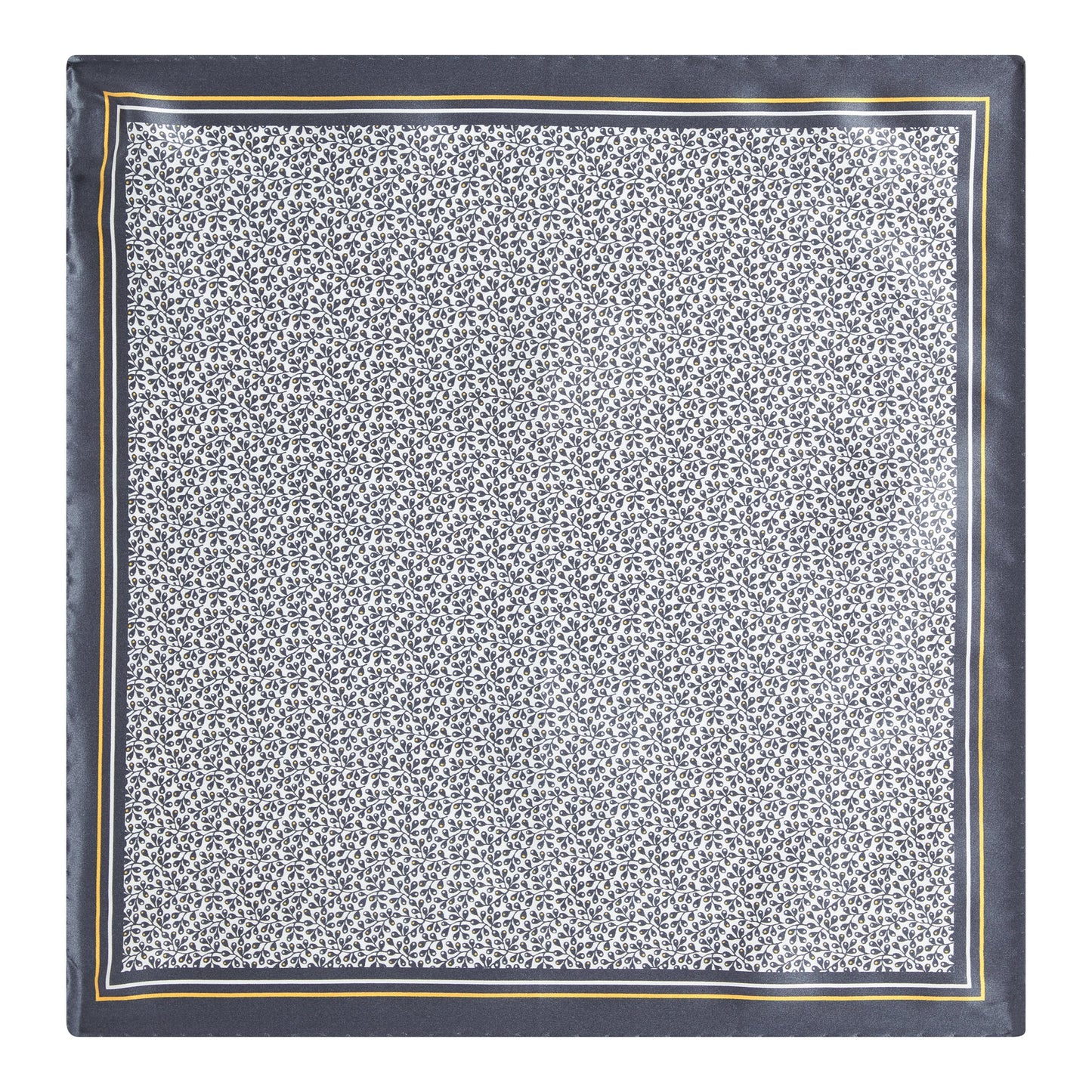 Men P.sq. cm33x33 rolled Neckwear - Black