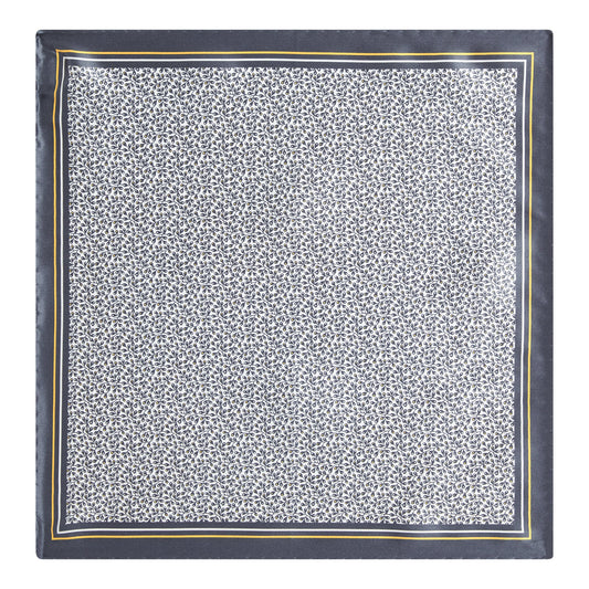 Men P.sq. cm33x33 rolled Neckwear - Black