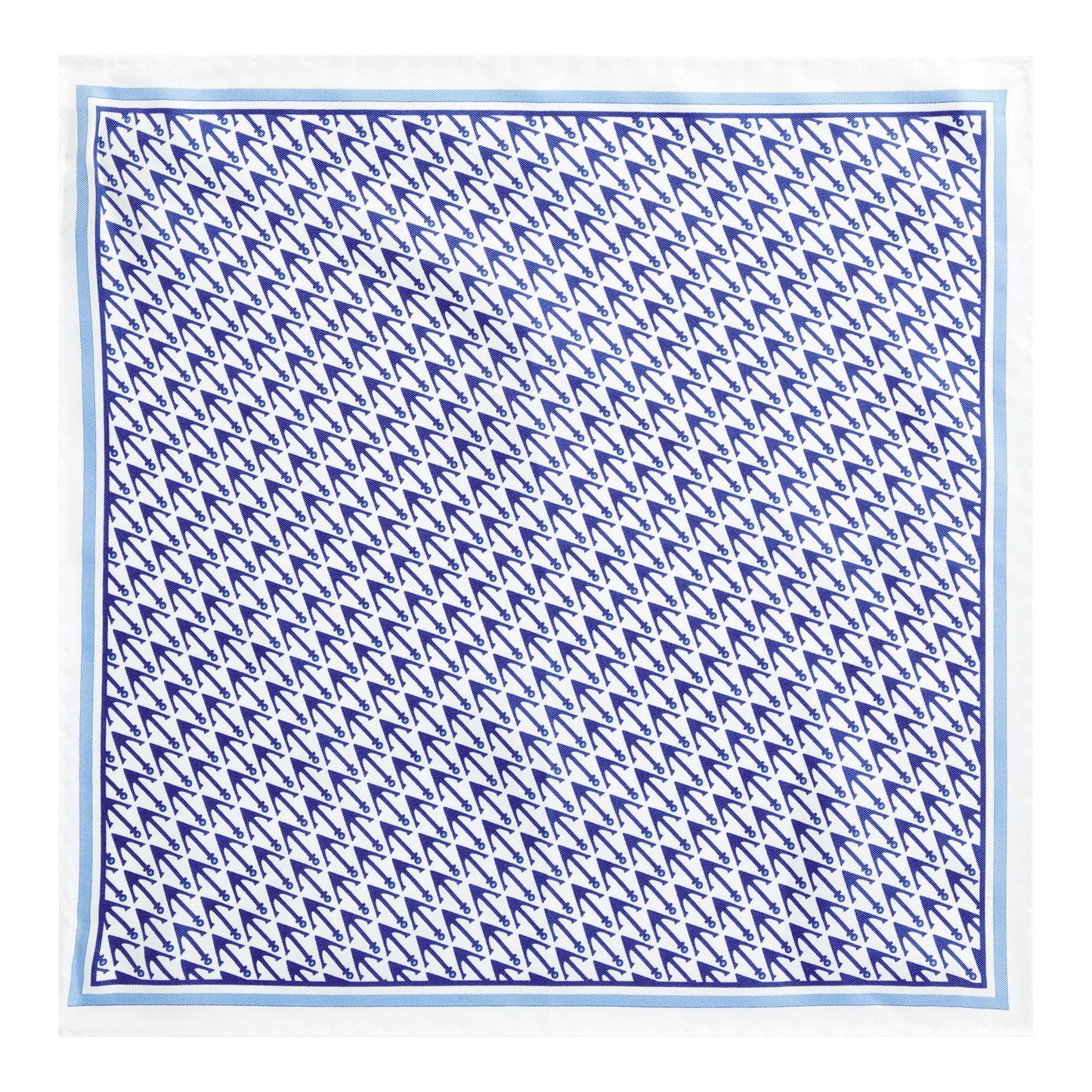 Men P.sq. cm33x33 rolled Neckwear - White