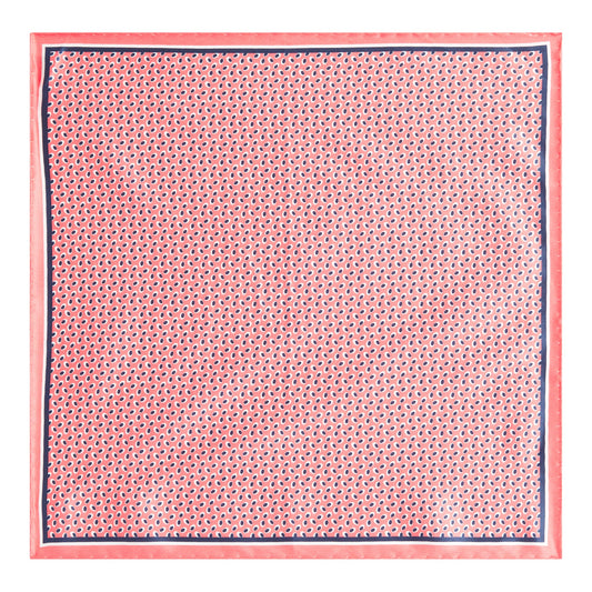 Men P.sq. cm33x33 rolled Neckwear - Dark Pink