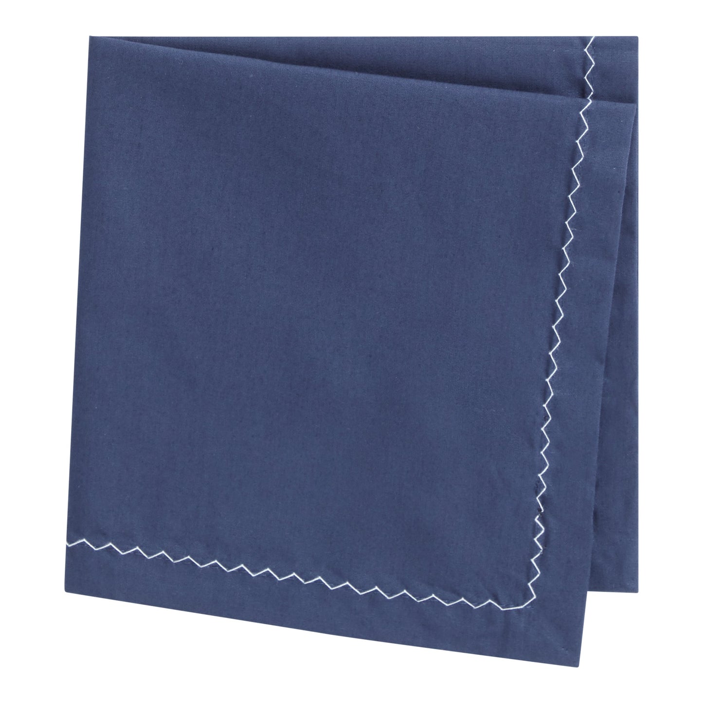 Men P.sq. 33x33cm zigzag Neckwear - Dark Blue