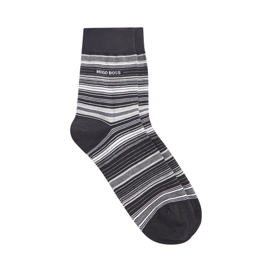 Men QS Multistripe MC SP Hosiery - Black