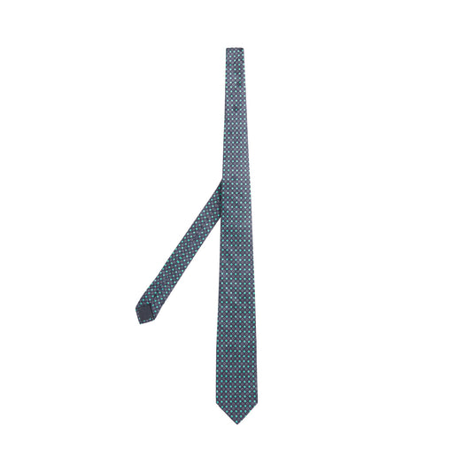 Men Tie 7,5 cm 373 - Open Green