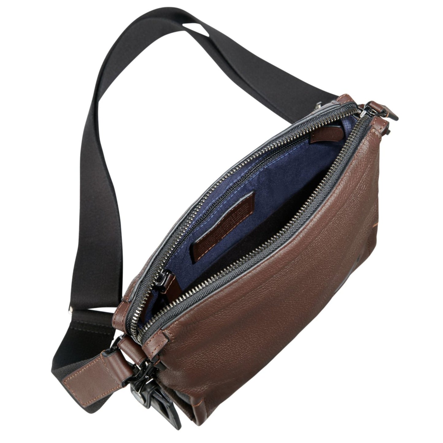 Men / Unisex Tumi Harrison Scott Crossbody - Brown Pebbled Leather
