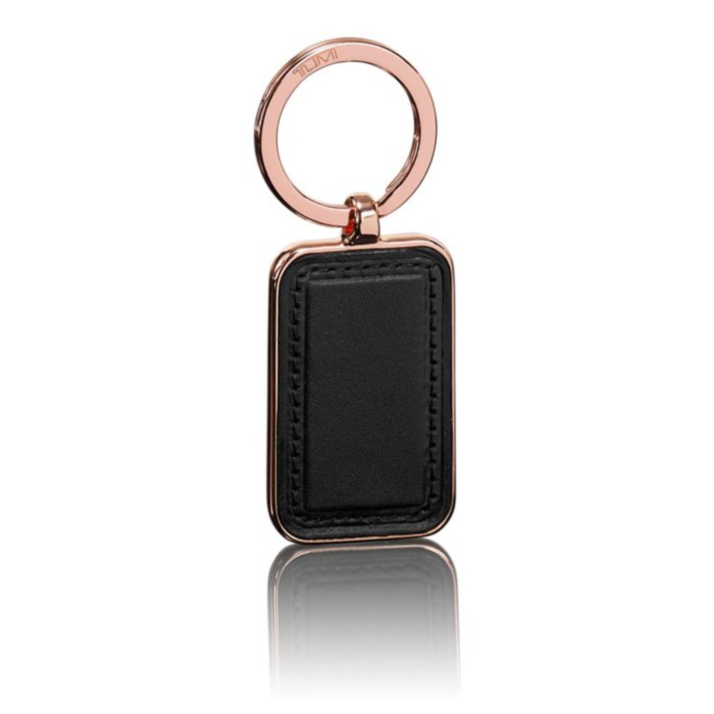 Men / Unisex Embossed Patch Key Fob - Rose Gold