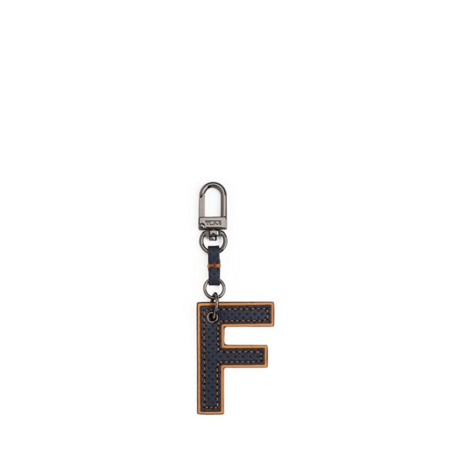女用 Tumi 女士口音字母吊飾 - F - 海軍藍穿孔