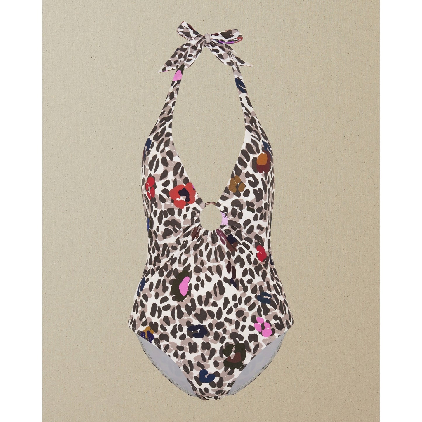 Women Leahaar-Fh2W-Wilderness Halterneck Swimsuit - Ivory