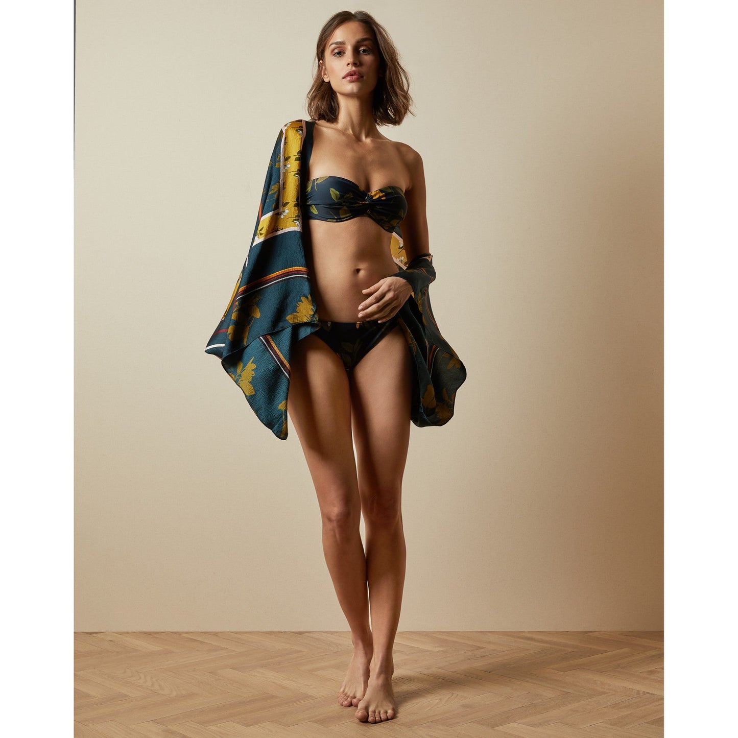 Women Saffie-Fh2W-Savanna Bandeau Bikini Top - Navy