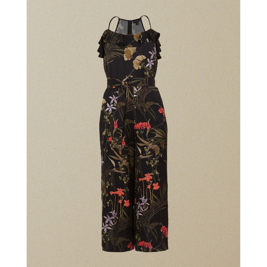 Women Calline-Highland Frill Detail Jumpsuit - Black