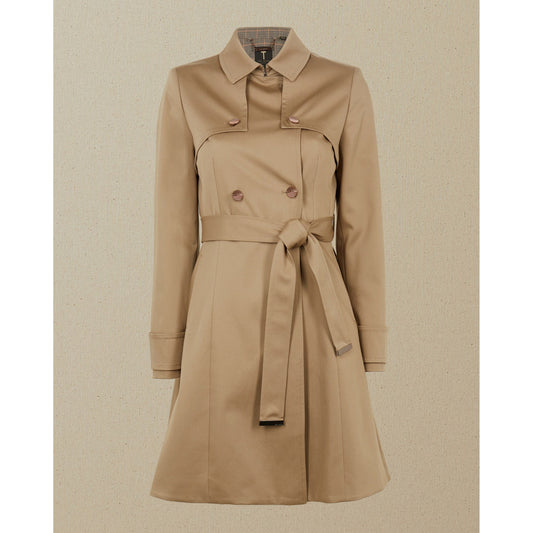 Women Pandura-Fitted Mac Coat - Tan