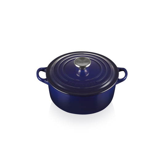 Round Casserole/oven 20cm - Indigo Ss Knob
