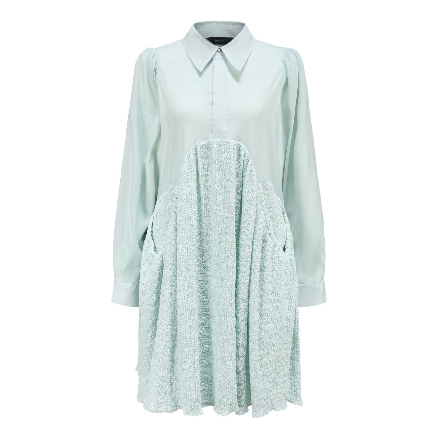 Women Dolly Shirt Dress - Light Blue