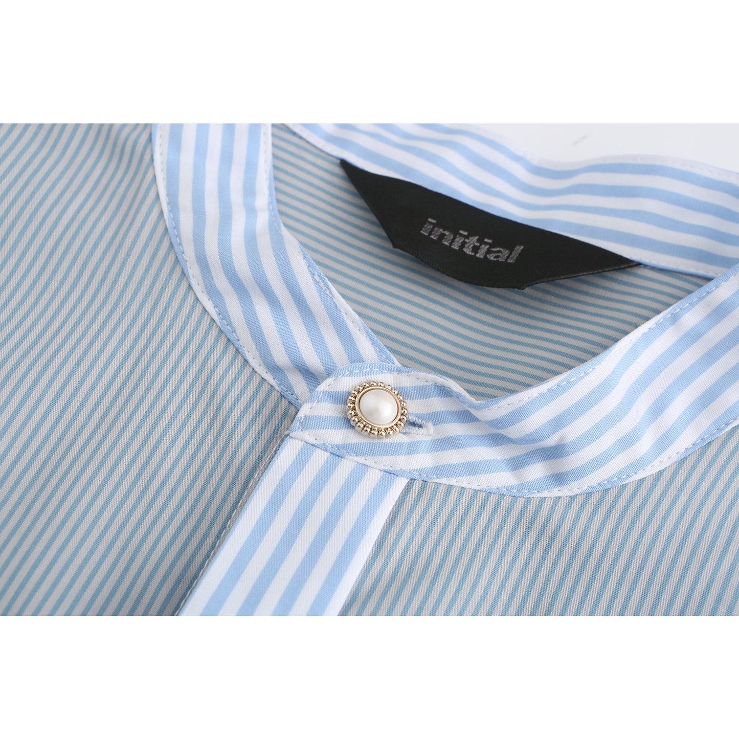 Women Printed Box Patch Shirt Dress - Light Blue