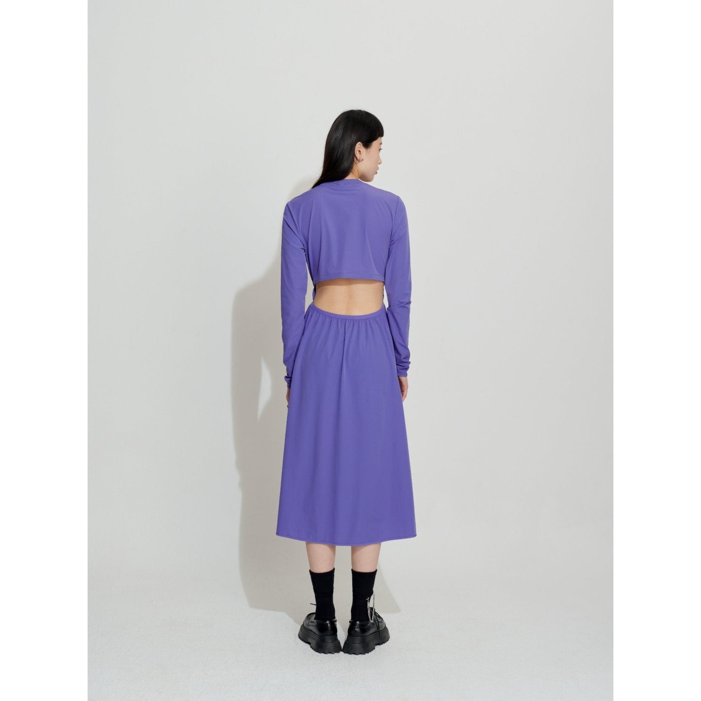 Women Pantone Collaboration : Slim Pantone Colour Dress - Purple
