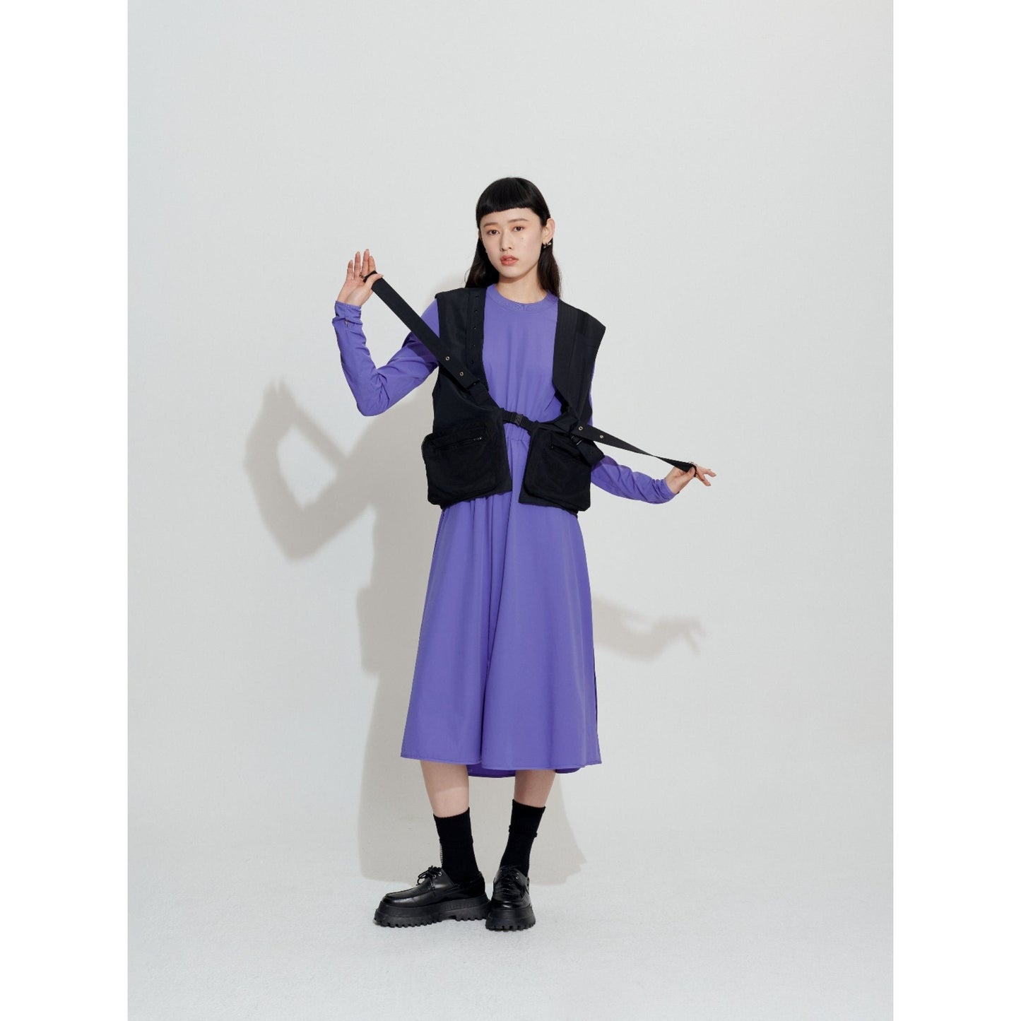 Women Pantone Collaboration : Slim Pantone Colour Dress - Purple