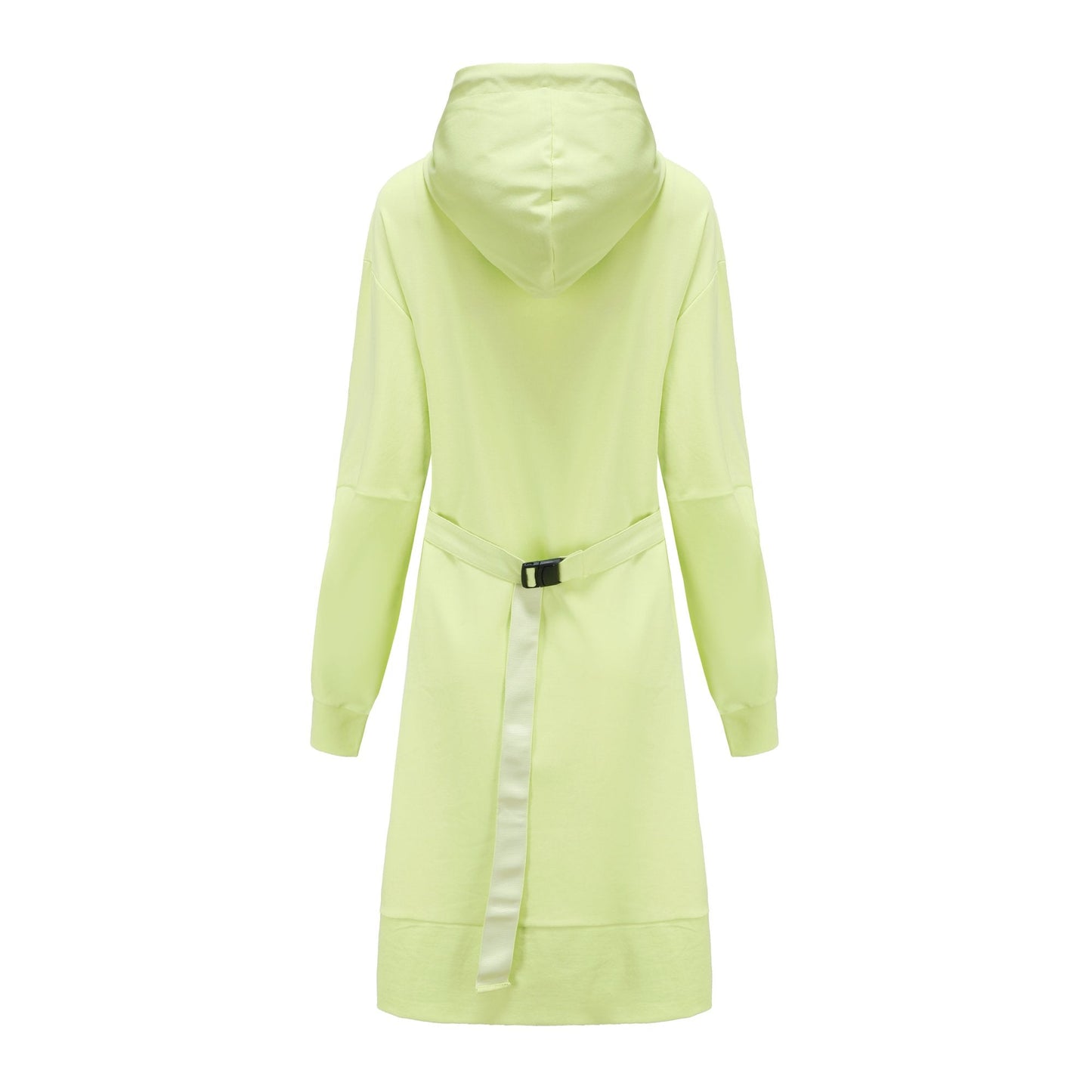 Women Oversize Hoodie Dress - Light Green