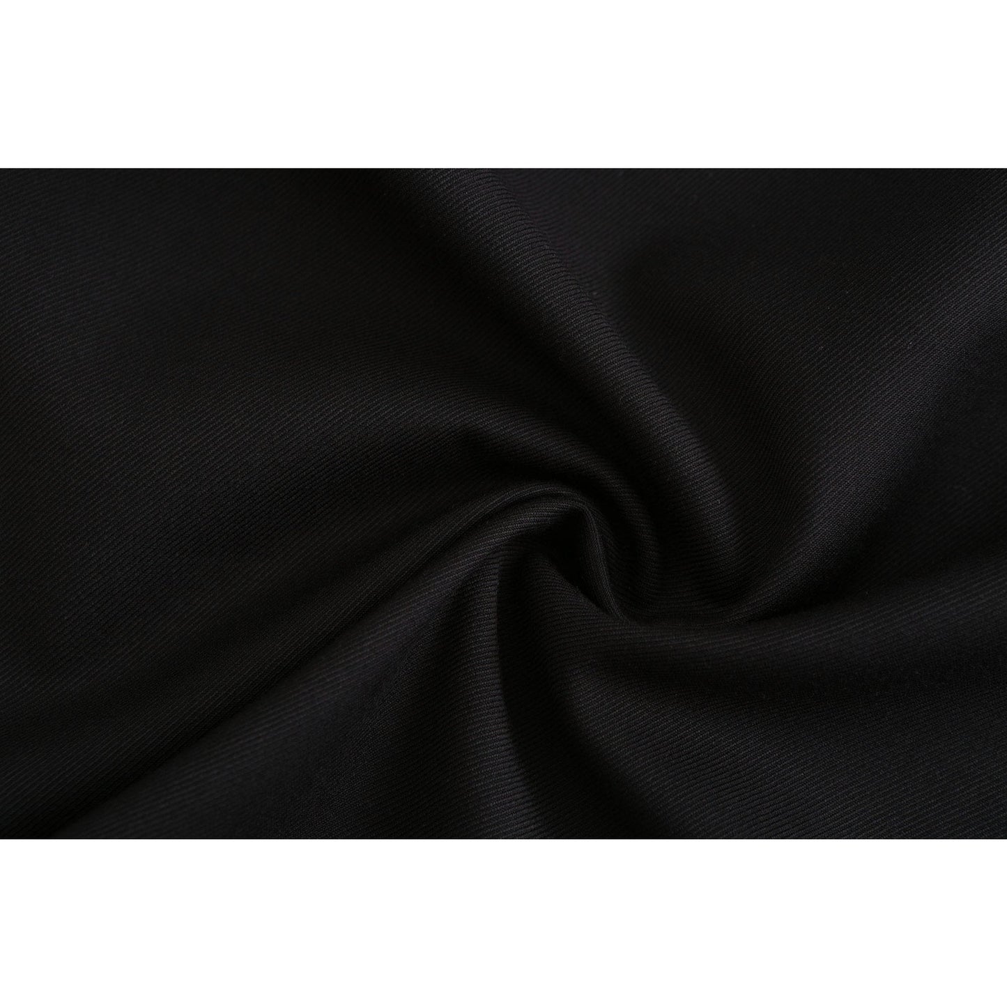 Women Tie Waist Wrap Worker Dress - Black