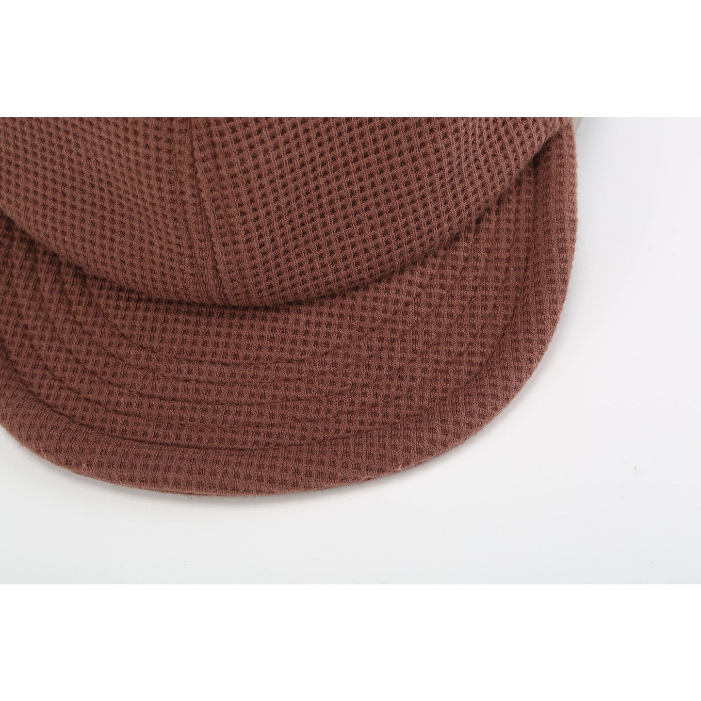 Women Waffle Baseball Cap - Brown