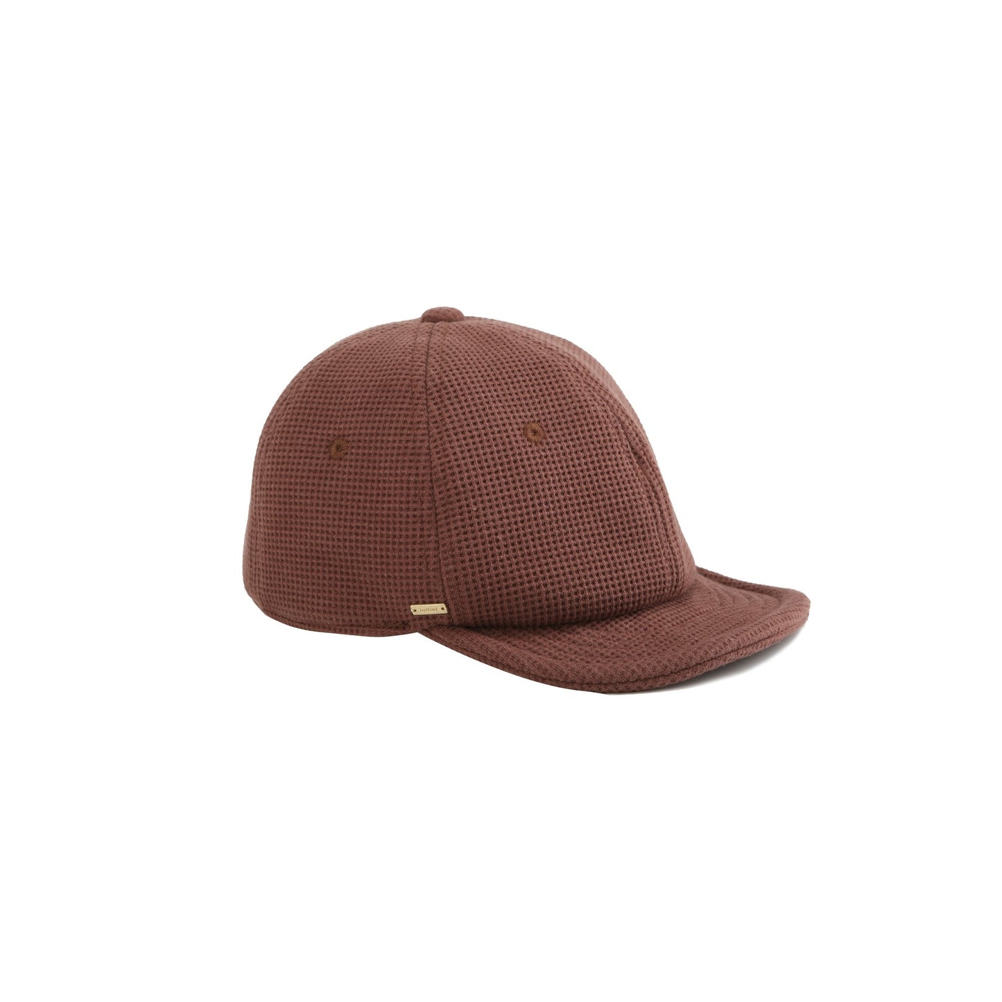 Women Waffle Baseball Cap - Brown