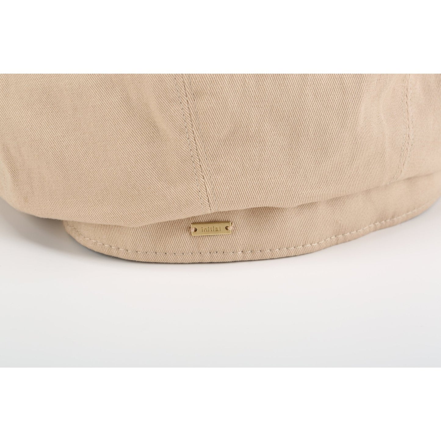 Women Cotton Canvas Beret - Beige