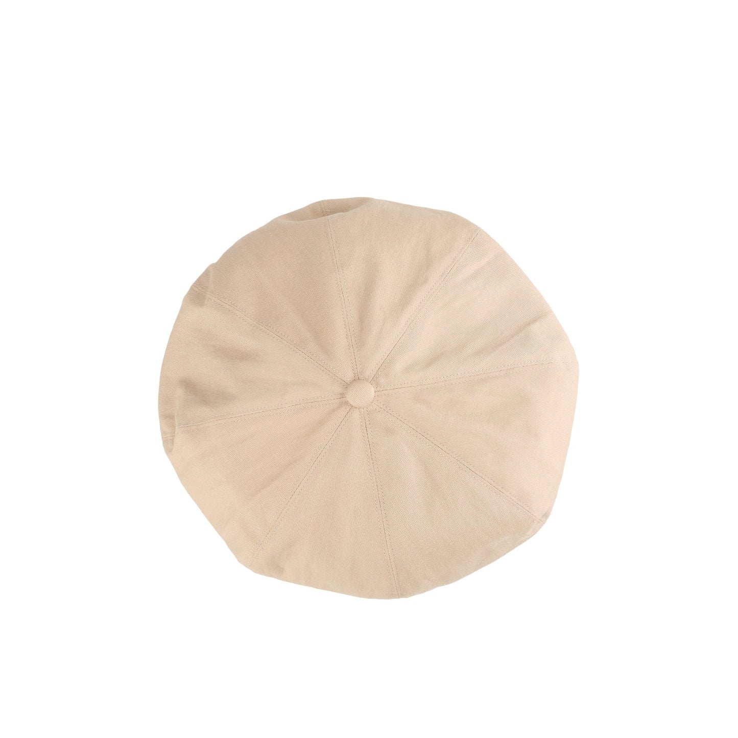 Women Cotton Canvas Beret - Beige