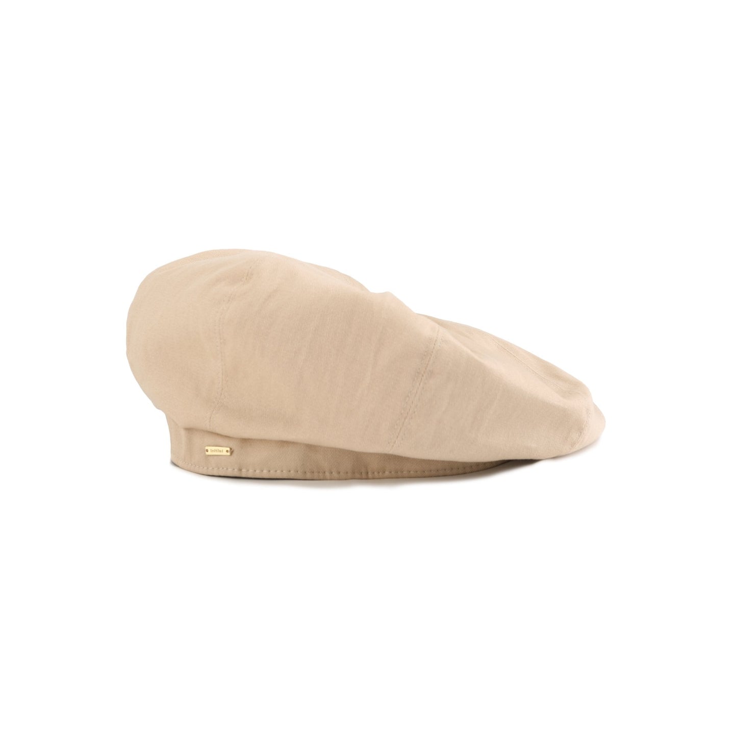 Women Cotton Canvas Beret - Beige