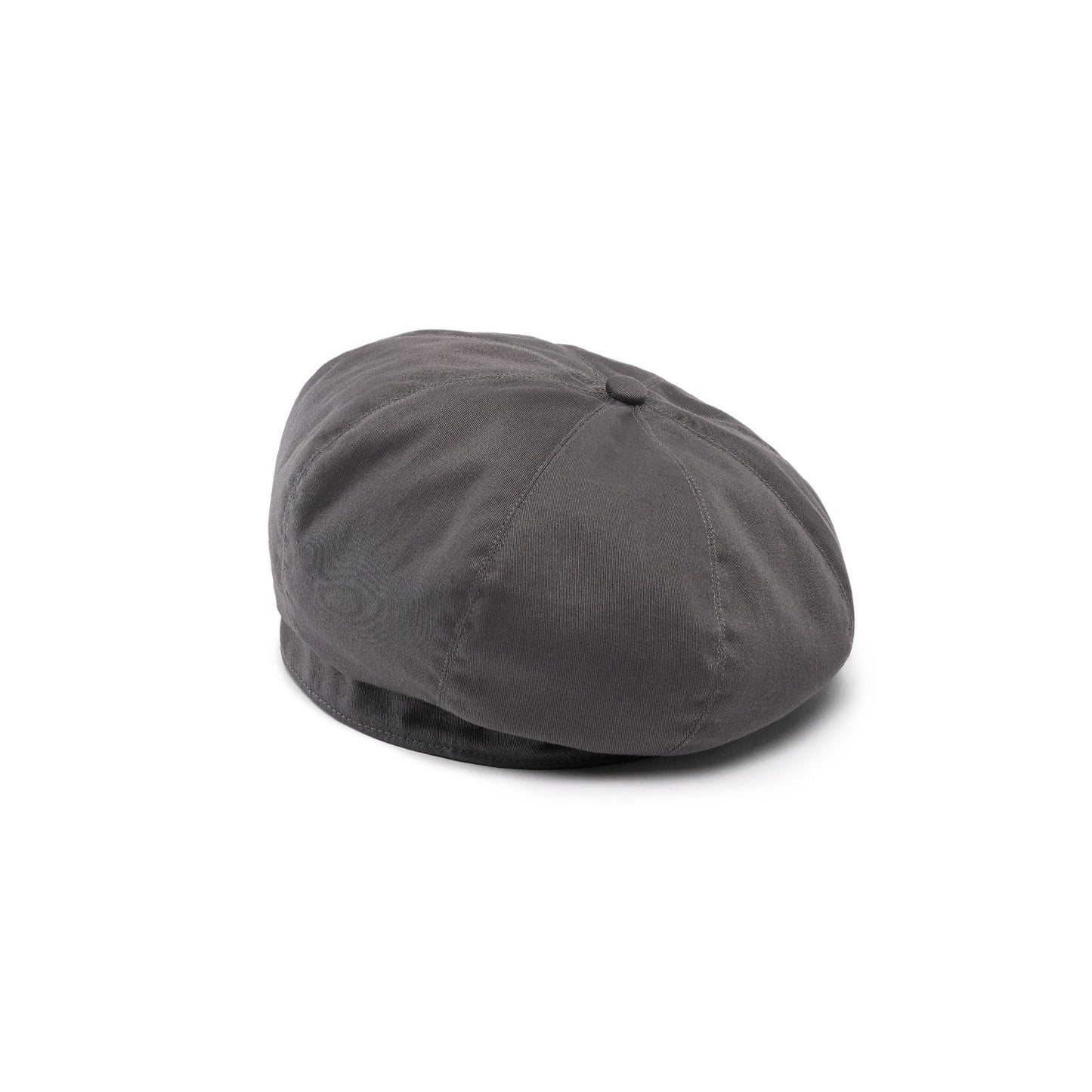 Women Cotton Canvas Beret - Dark Grey