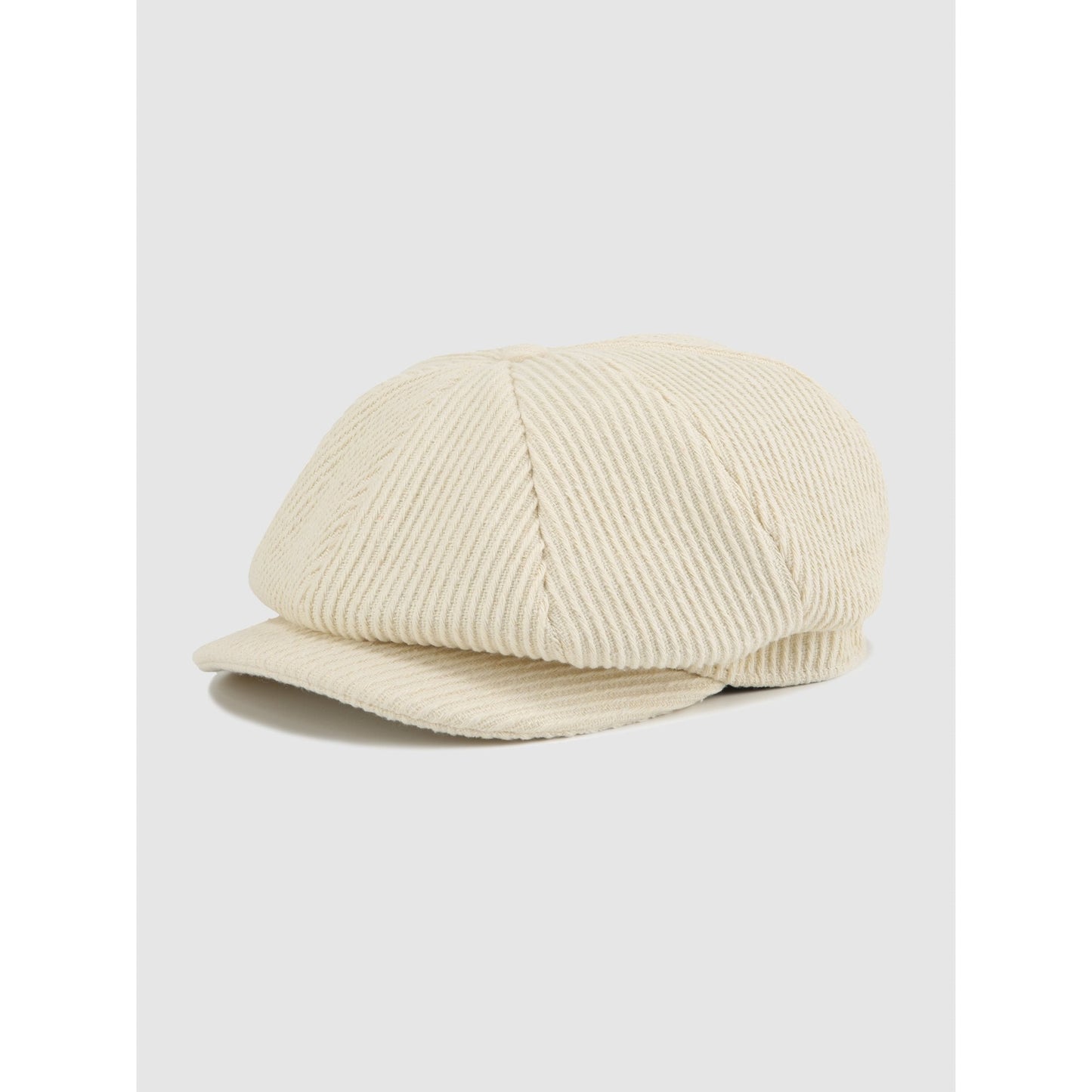 Women Wool Mix Newsboy Cap - Ivory