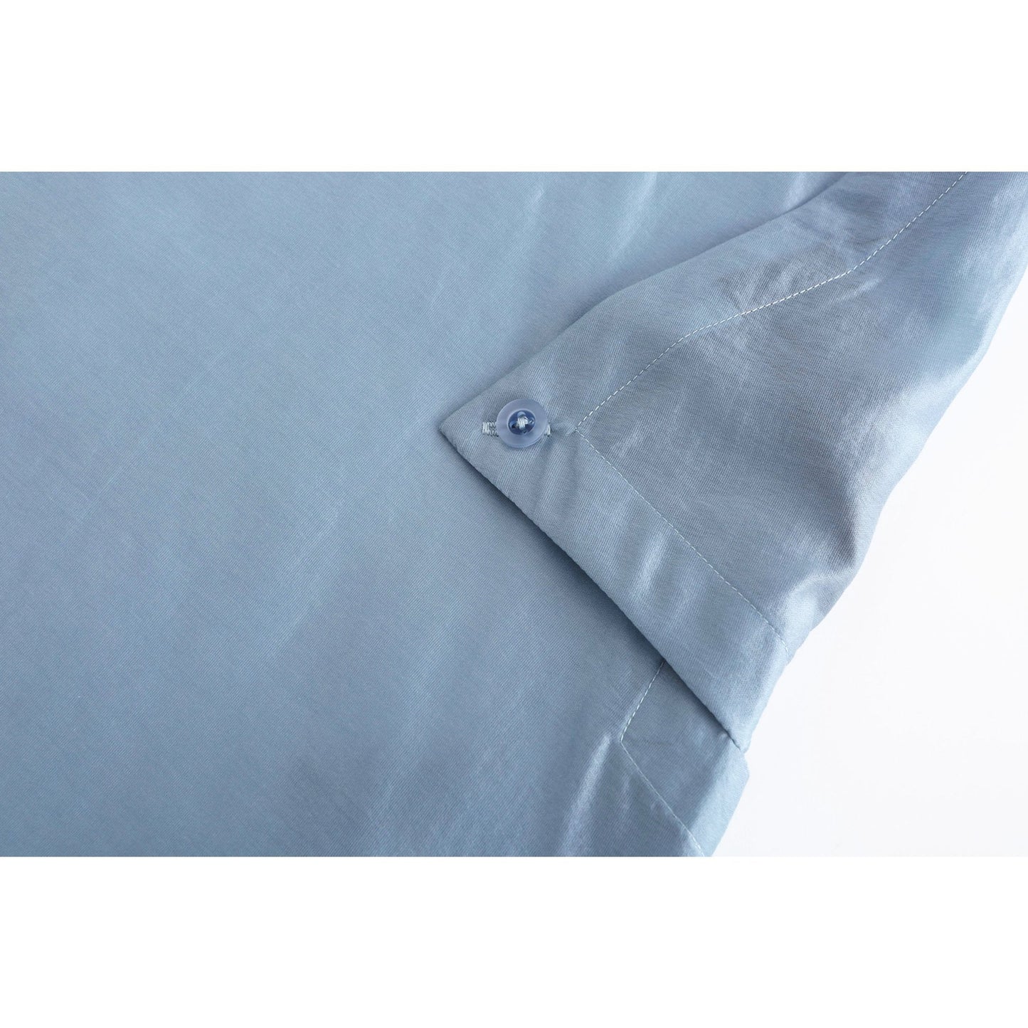 Women Oversize Silky Shirt - Light Blue