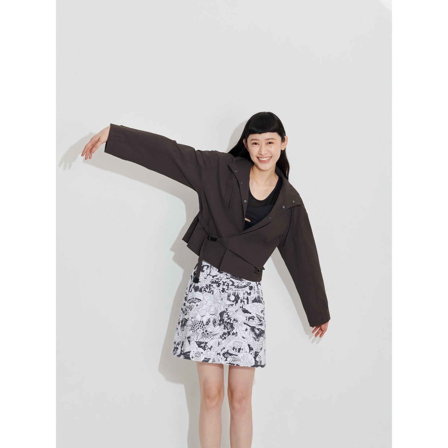 Women Solotex Elevated Coach Jacket - Charcoal
