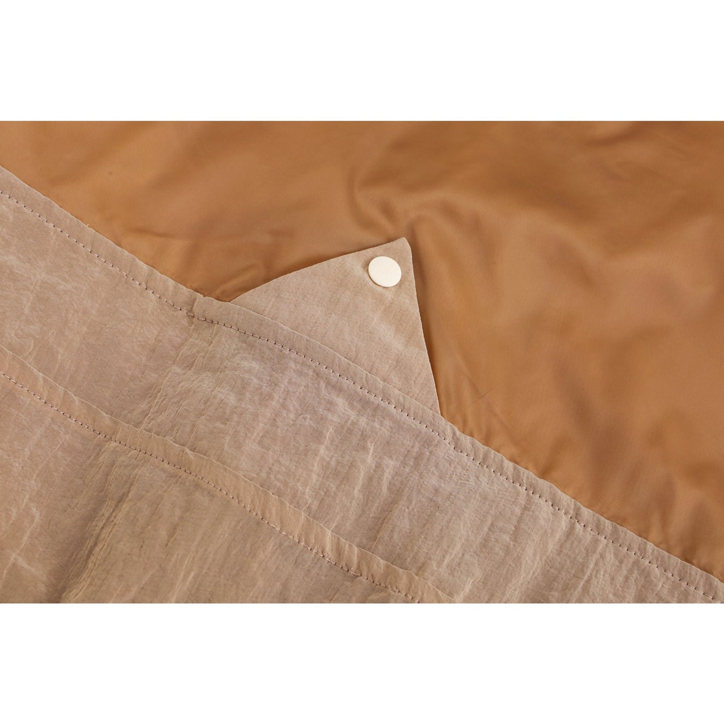 Women See Through Oversize Military Jacket - Khaki