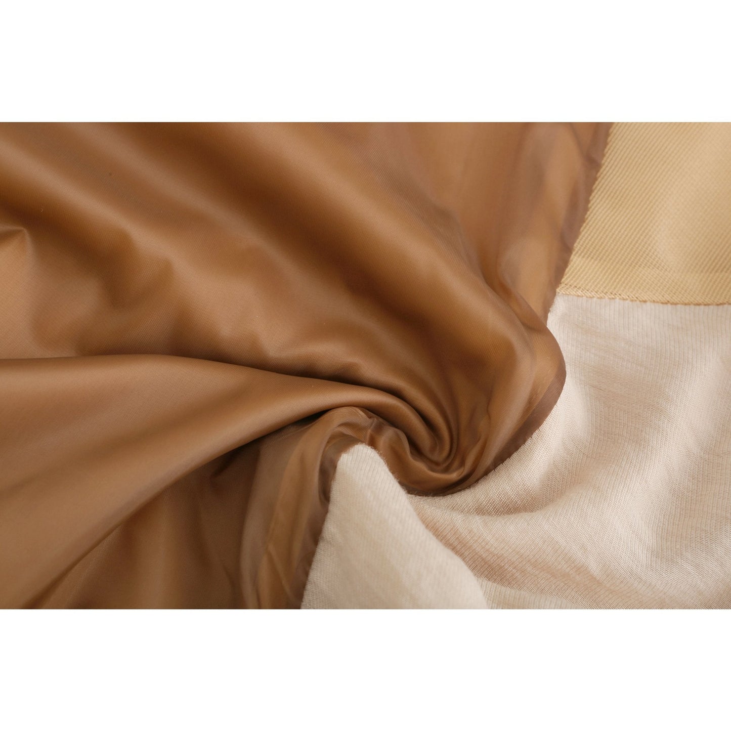 Women See Through Oversize Military Jacket - Khaki