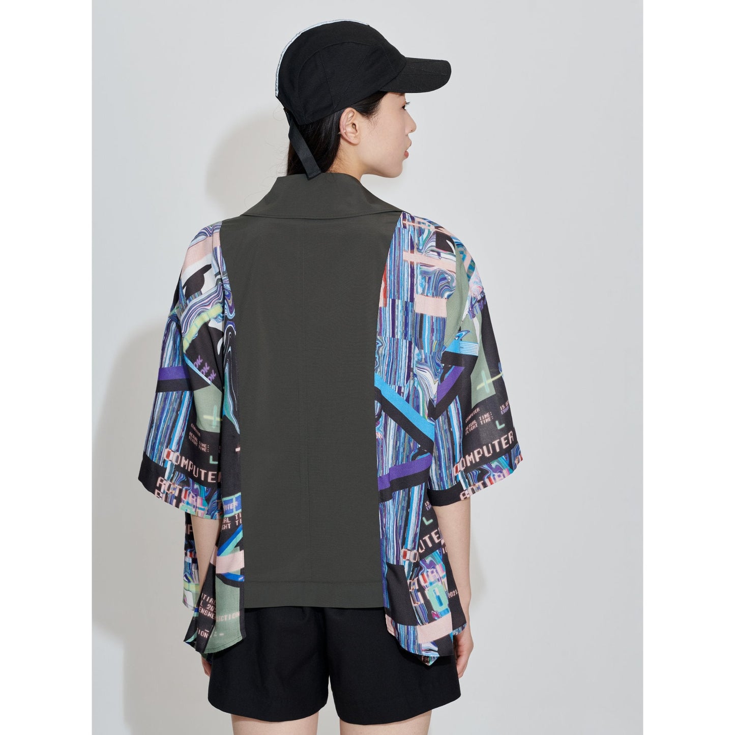 Women Pattern Patched Jacket - Pattern