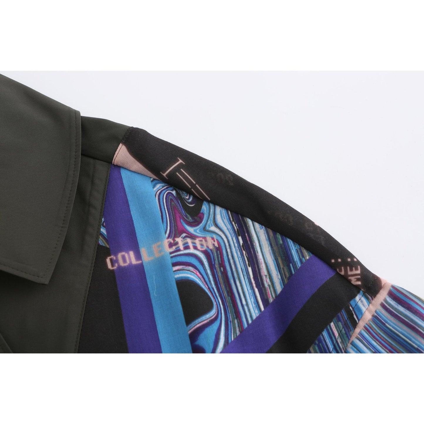 Women Pattern Patched Jacket - Pattern