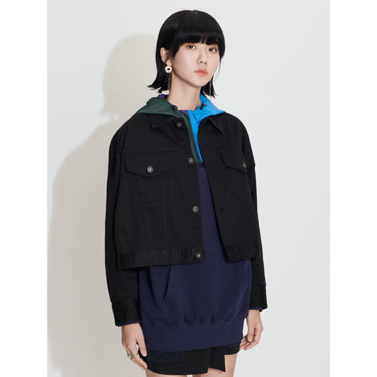 Women UE Back Print Jacket - Black
