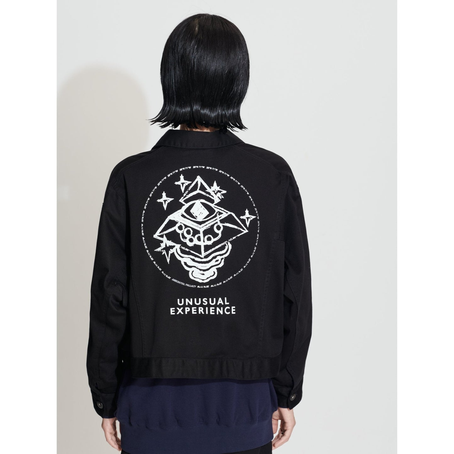 Women UE Back Print Jacket - Black