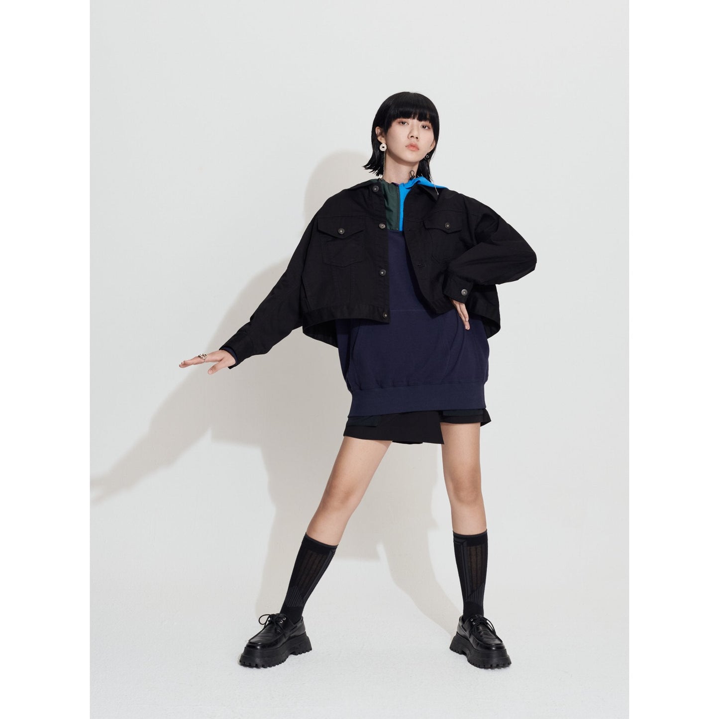 Women UE Back Print Jacket - Black