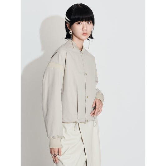 Women Solotex Bomber Jacket - Beige