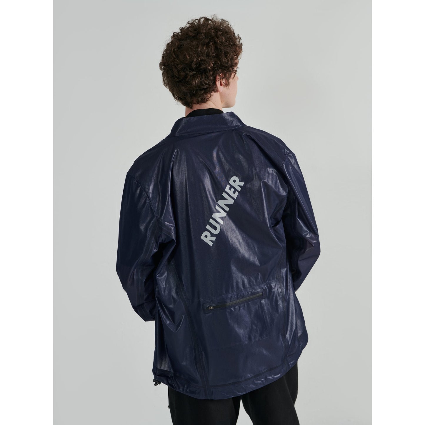 Men Running Windbreaker - Navy