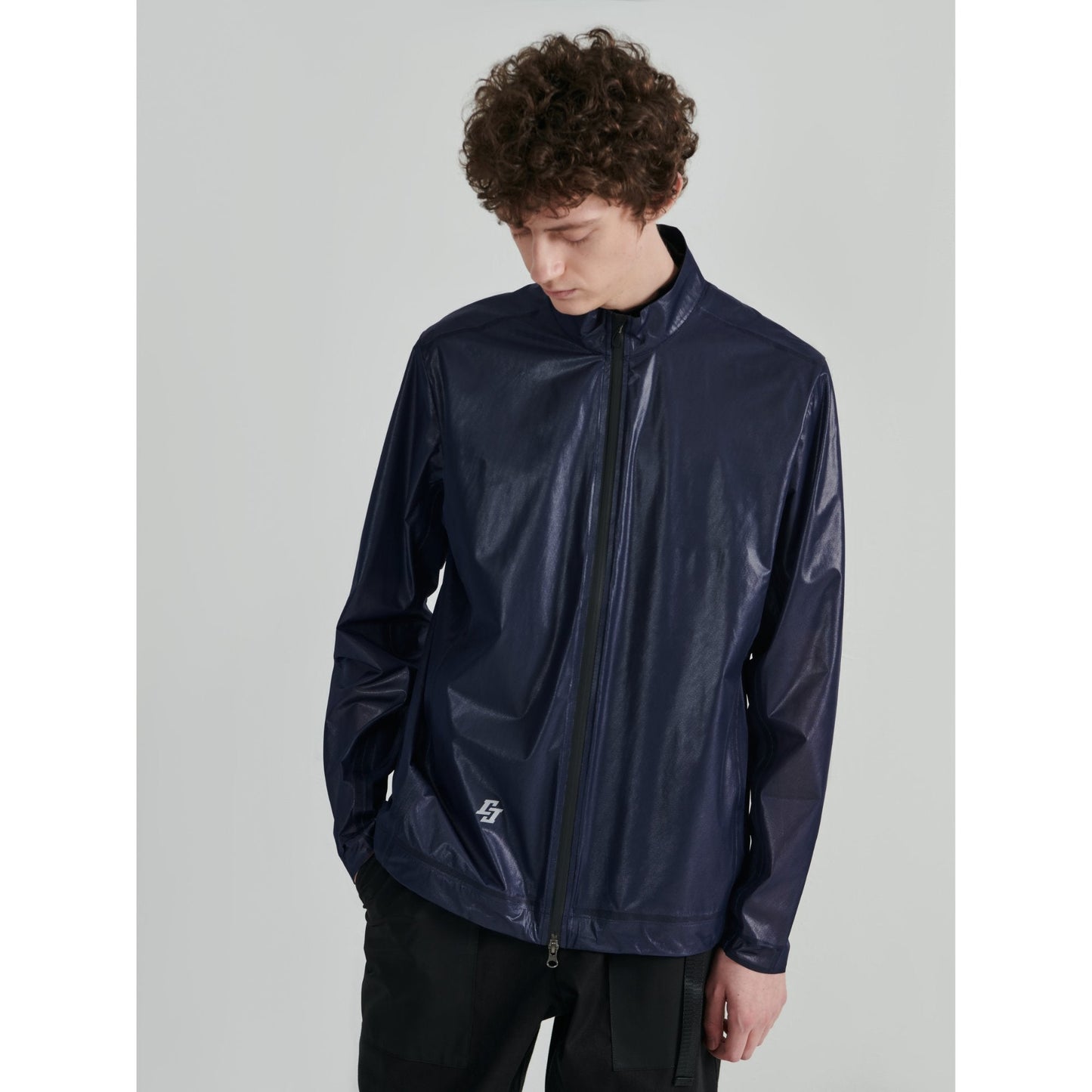 Men Running Windbreaker - Navy
