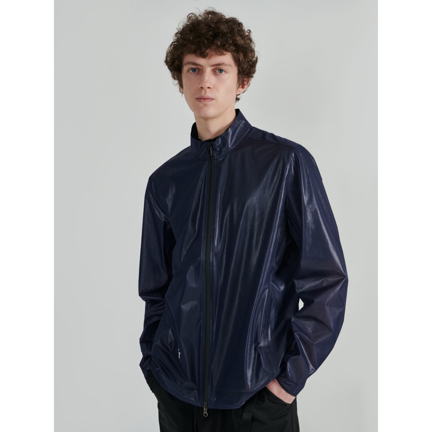 Men Running Windbreaker - Navy