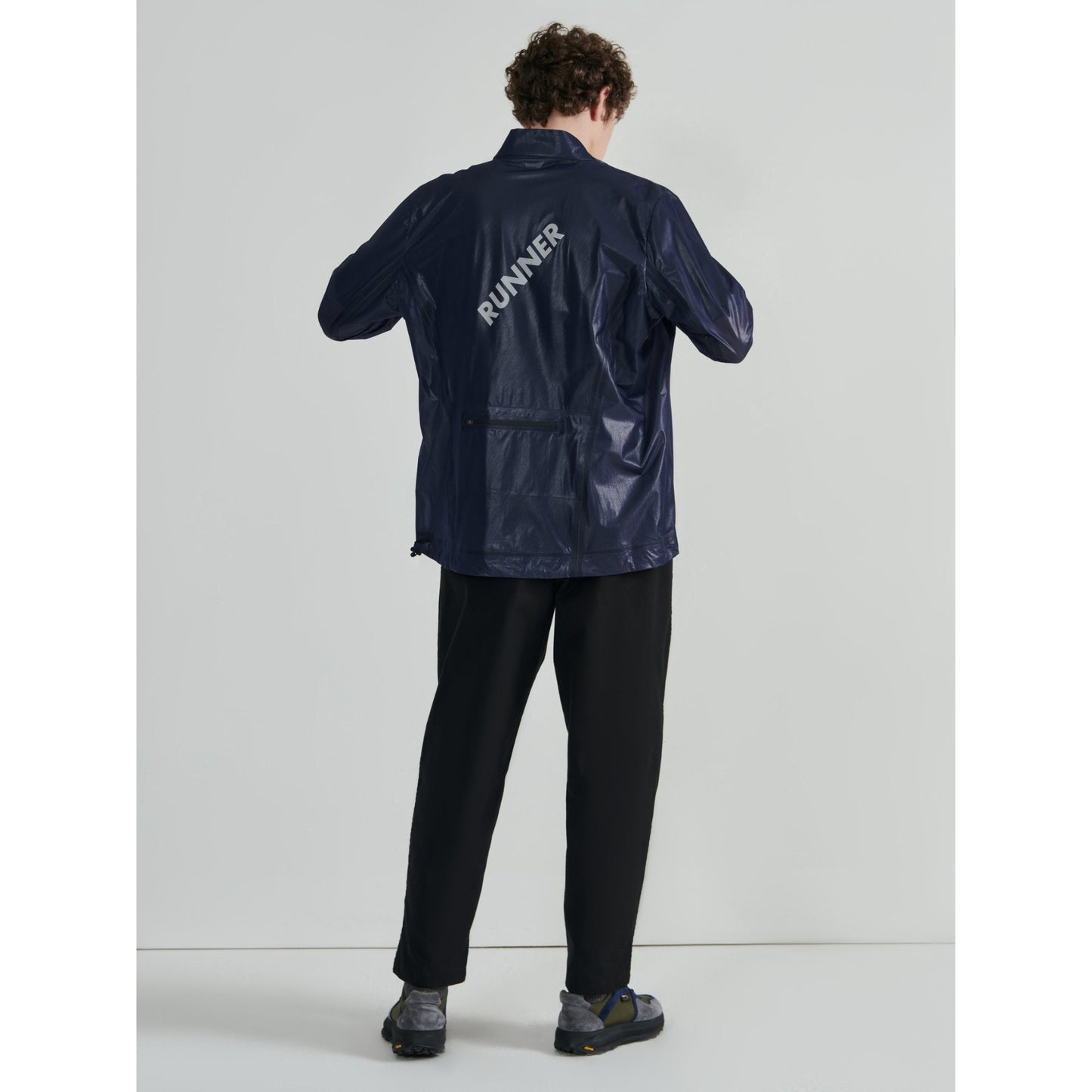 Men Running Windbreaker - Navy