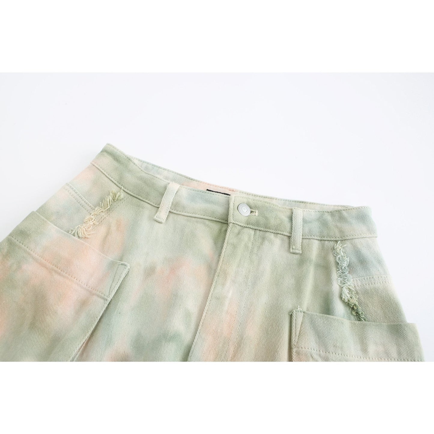 Women Tie Dye Skirt - Beige
