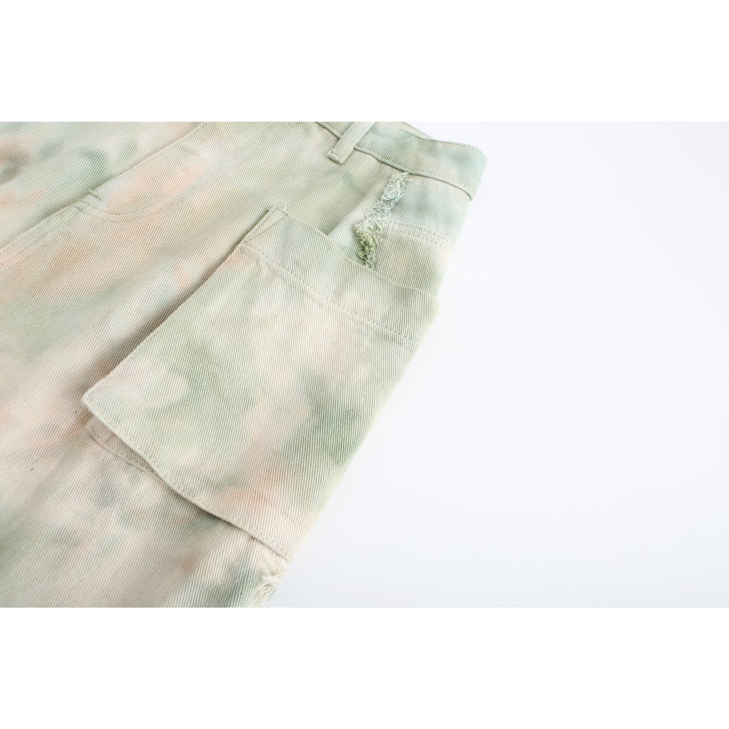 Women Tie Dye Skirt - Beige