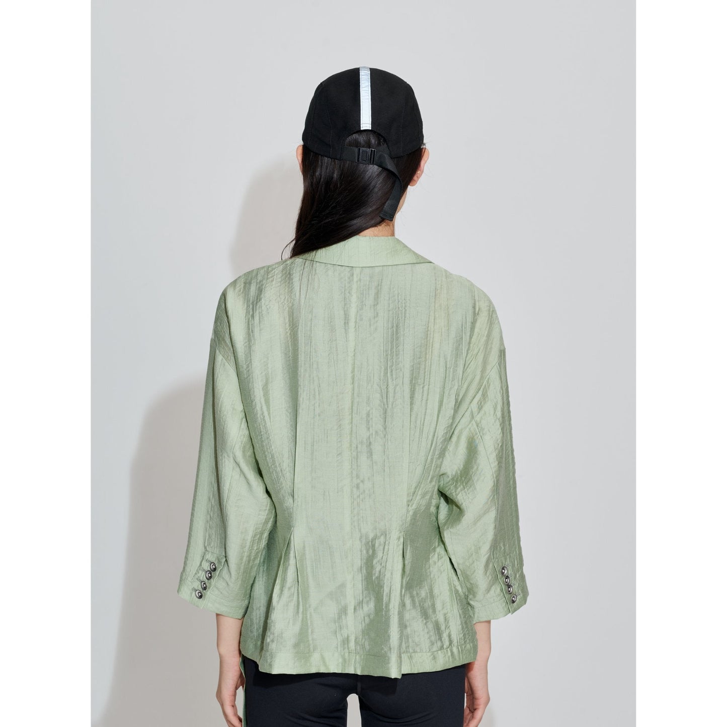 Women Light Weight Blazer - Light Green