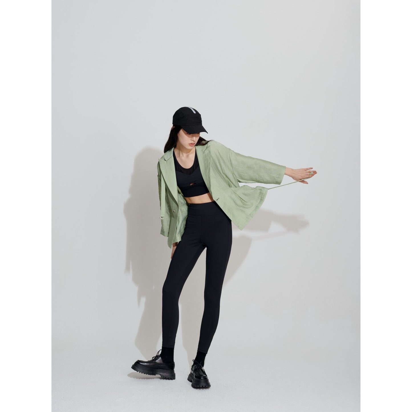 Women Light Weight Blazer - Light Green